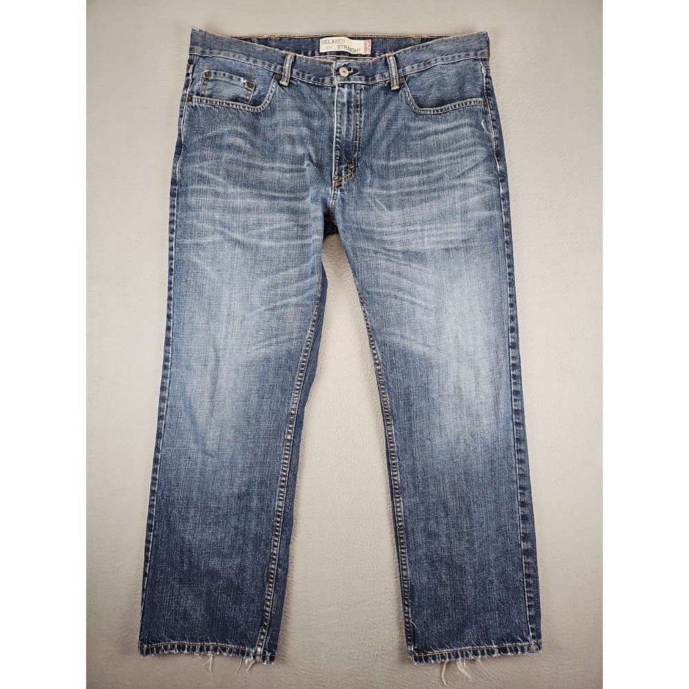 Levis 559 Relaxed Straight Jeans Men's 38x29 Faded Blue Denim
